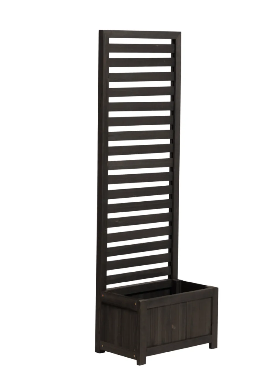 Planteringslåda m/spaljé Svart 45 x 30 x 135 cm Garden