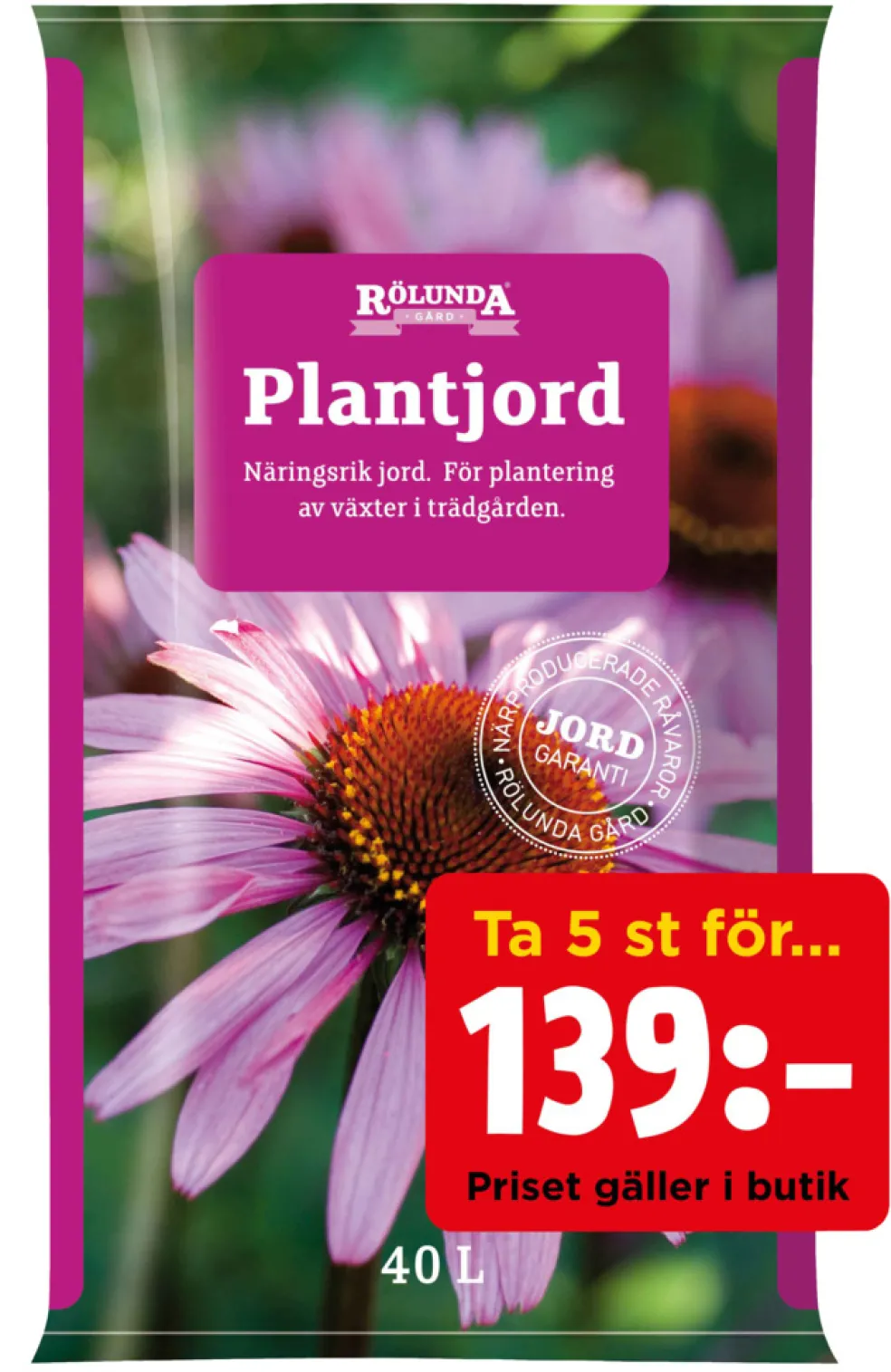 Plantjord 40 L Rölunda