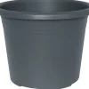 Plastkruka Cylindro Grå Ø12 cm Scan-Pot