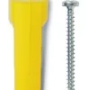 Plastplugg Gul inkl. Skruv 3,5 x 30 mm Heco