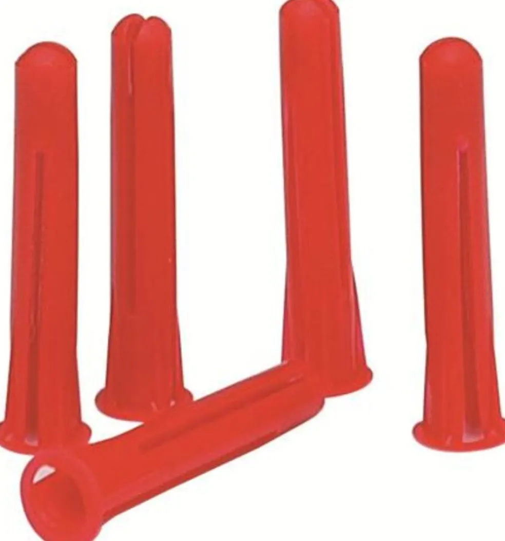 Plastplugg Röd 5,5 x 35 mm 100-pack Heco