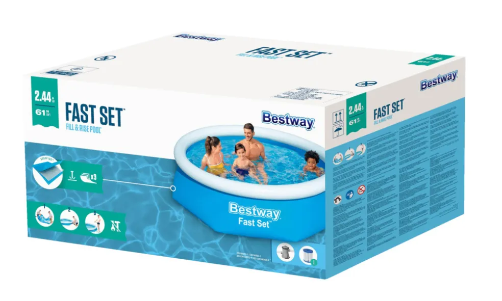 Pool Fast Set 1880 L Ø244 cm Bestway