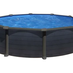 Pool Grafitgrå 17450 L Ø460 cm Swim & Fun