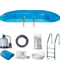 Pool Oval Nedgrävd 27470 L Swim & Fun