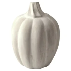 Prydnad Pumpa Cement Grå 20,5 cm Form Living