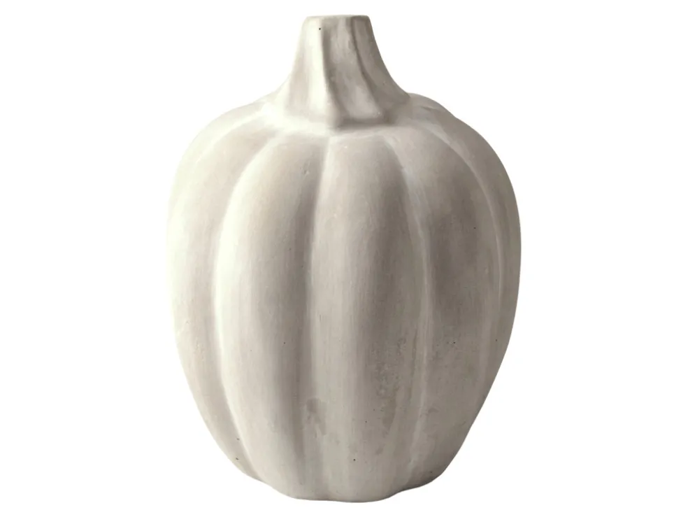 Prydnad Pumpa Cement Grå 20,5 cm Form Living
