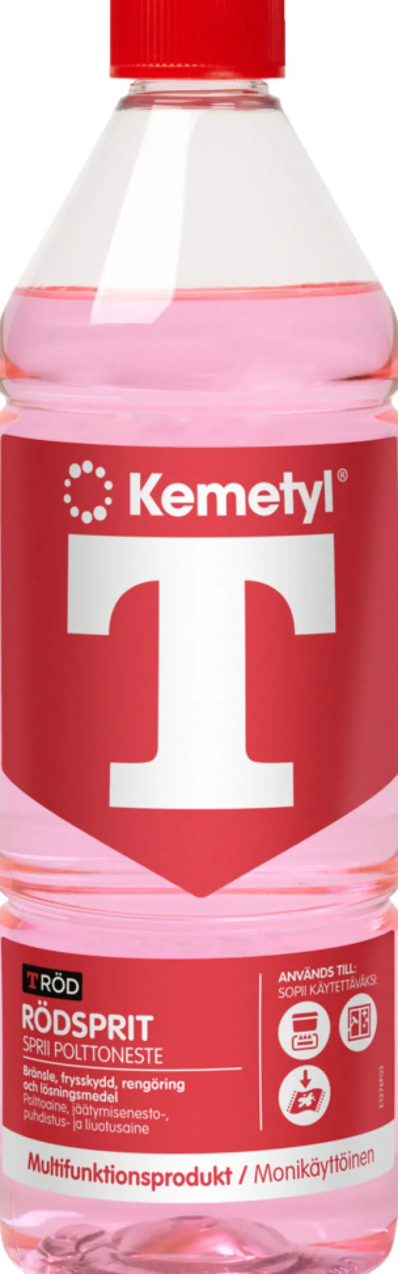 Rödsprit T-röd 1 L Kemetyl