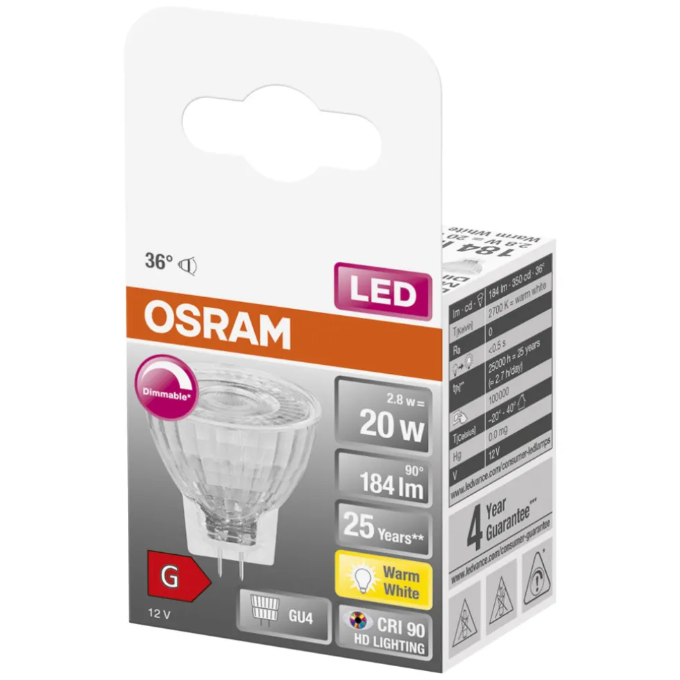 Reflektorlampa LED 2,8W GU4 Osram