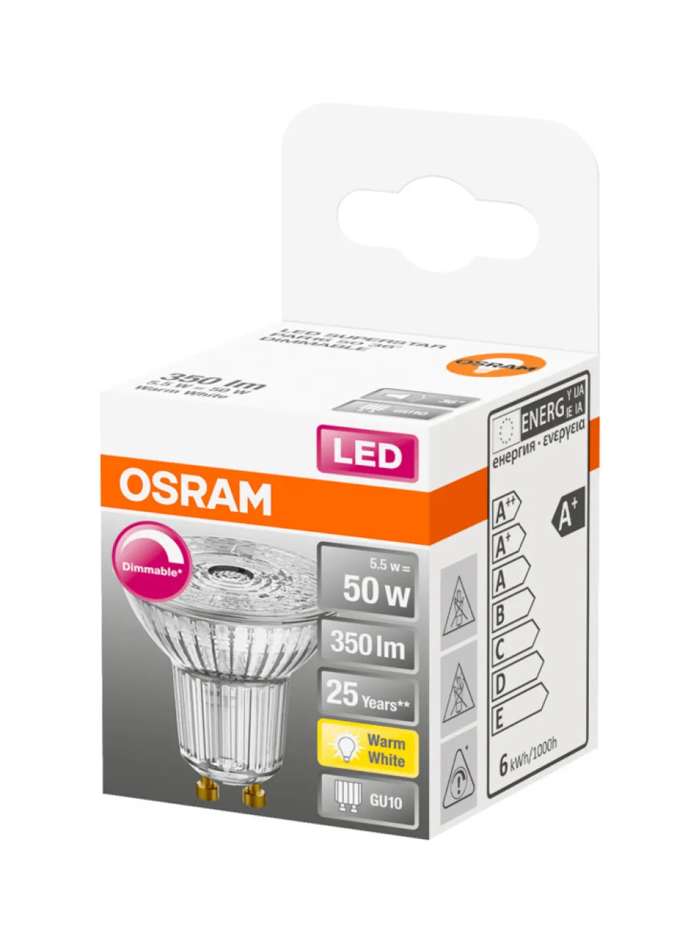 Reflektorlampa LED 4,5W GU10 Osram