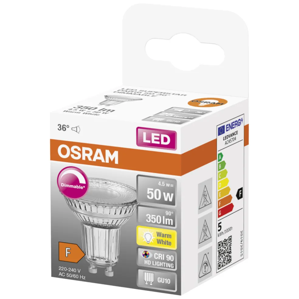 Reflektorlampa LED 4,5W GU10 Osram