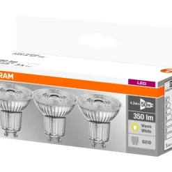 Reflektorlampa LED 4,3W GU10 3-pack Osram