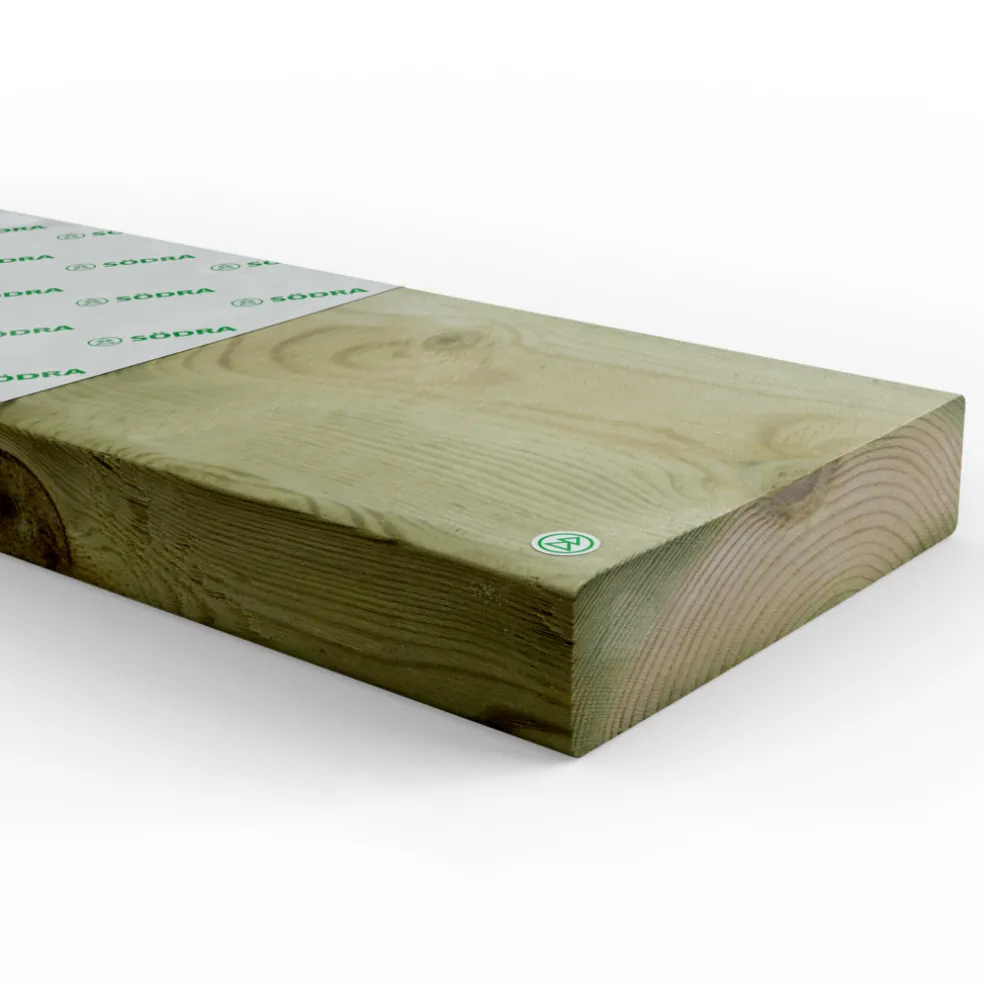 Regel Impregnerad 45 x 195 mm - 4,2 m Södra Wood