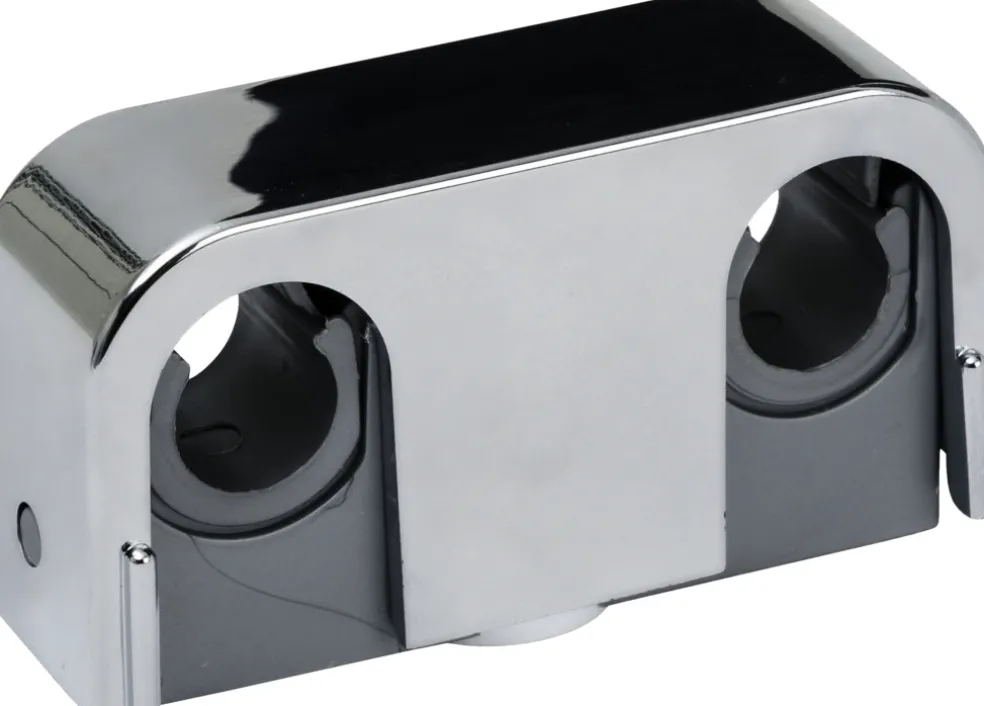 Rörklämma Krom Ø10-16 mm Dubbel Faluplast