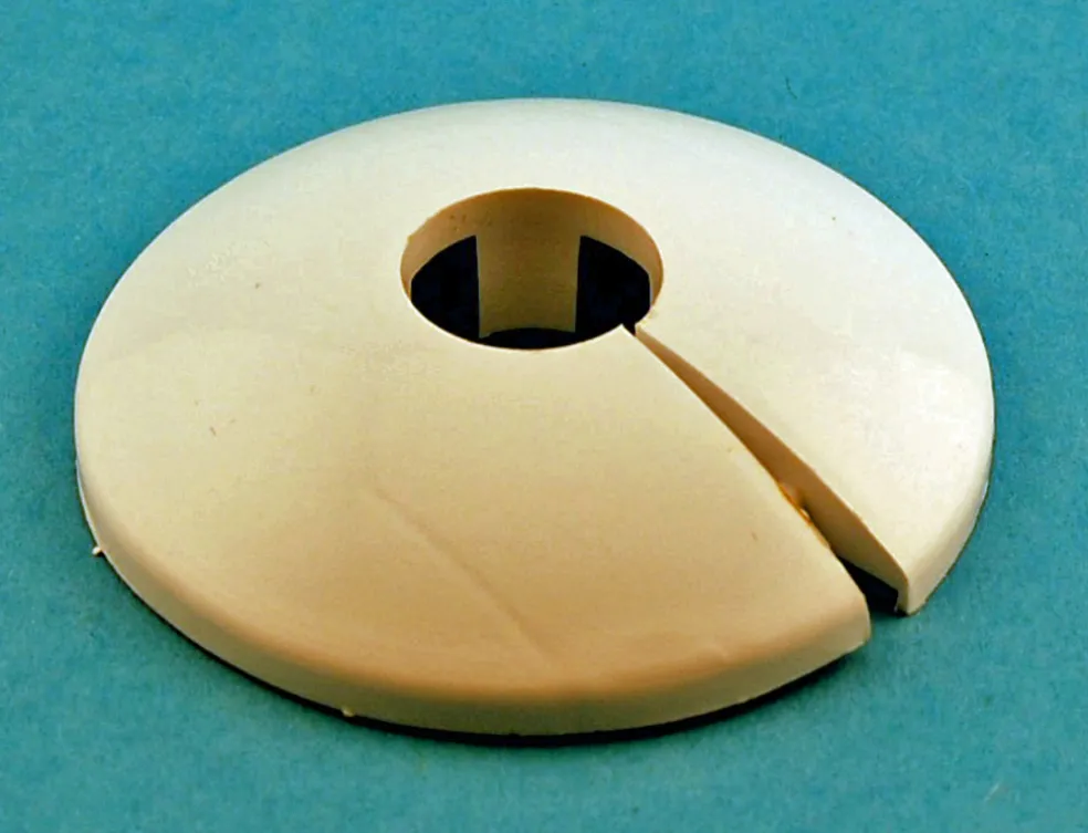 Rörtäckbricka 12 mm Vit 4-pack