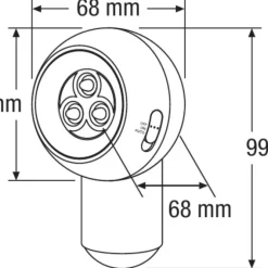 Sensorlampa Spylux Vit Ledvance