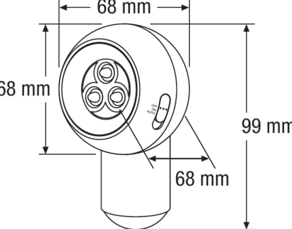 Sensorlampa Spylux Vit Ledvance