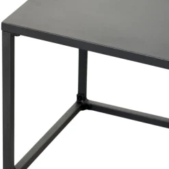 Sidobord Stål Svart 2 delar Sunlife