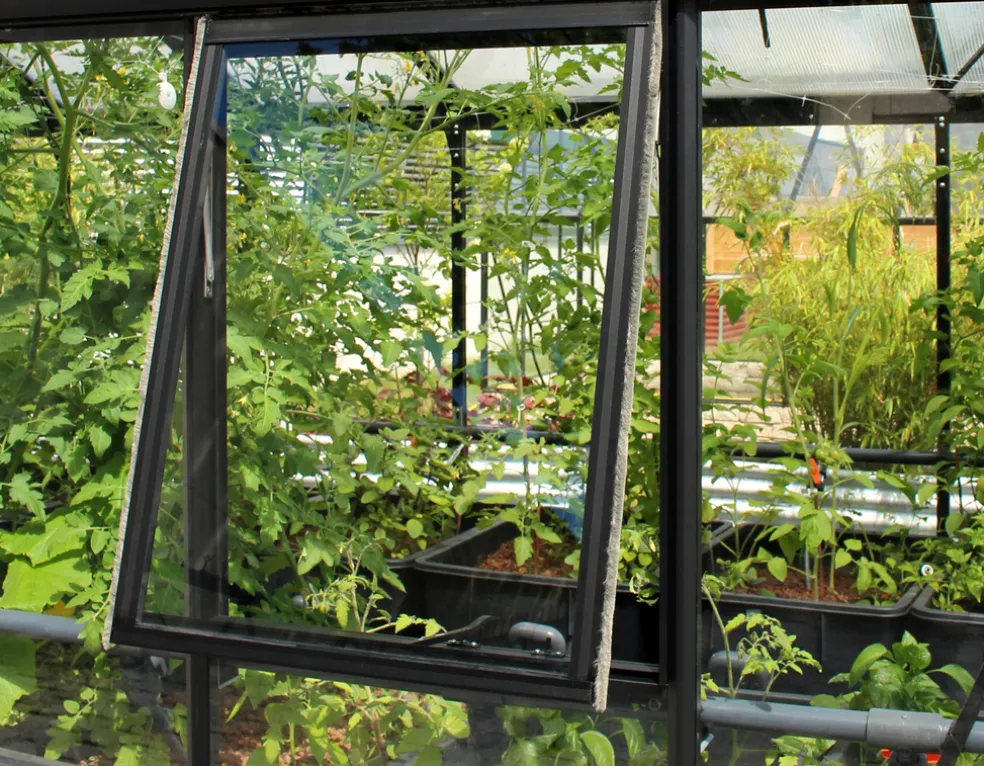 Sidofönster Växthus Helena Svart 600 x 900 mm Vitavia