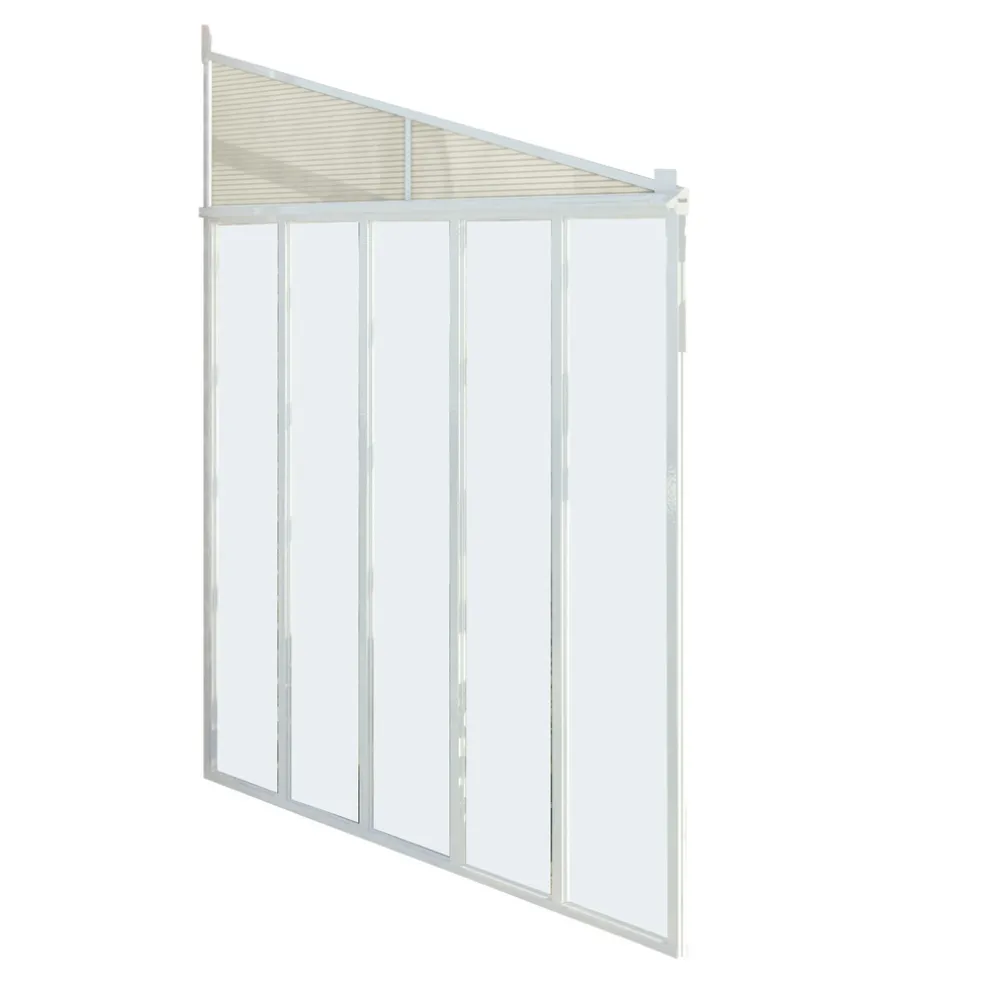 Sidvägg Terrasstak Feria 4 m Vit Canopia by Palram