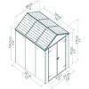 Skjul Rubicon 4,2 m² Canopia by Palram