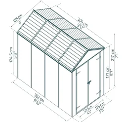 Skjul Rubicon 5,6 m² Canopia by Palram