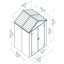 Skjul Rubicon 2,8 m² Canopia by Palram