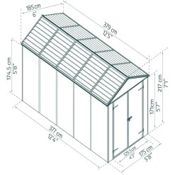 Skjul Rubicon 7 m² Canopia by Palram