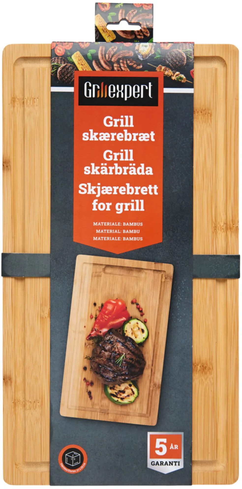 Skärbräda 37 x 20 cm Grillexpert