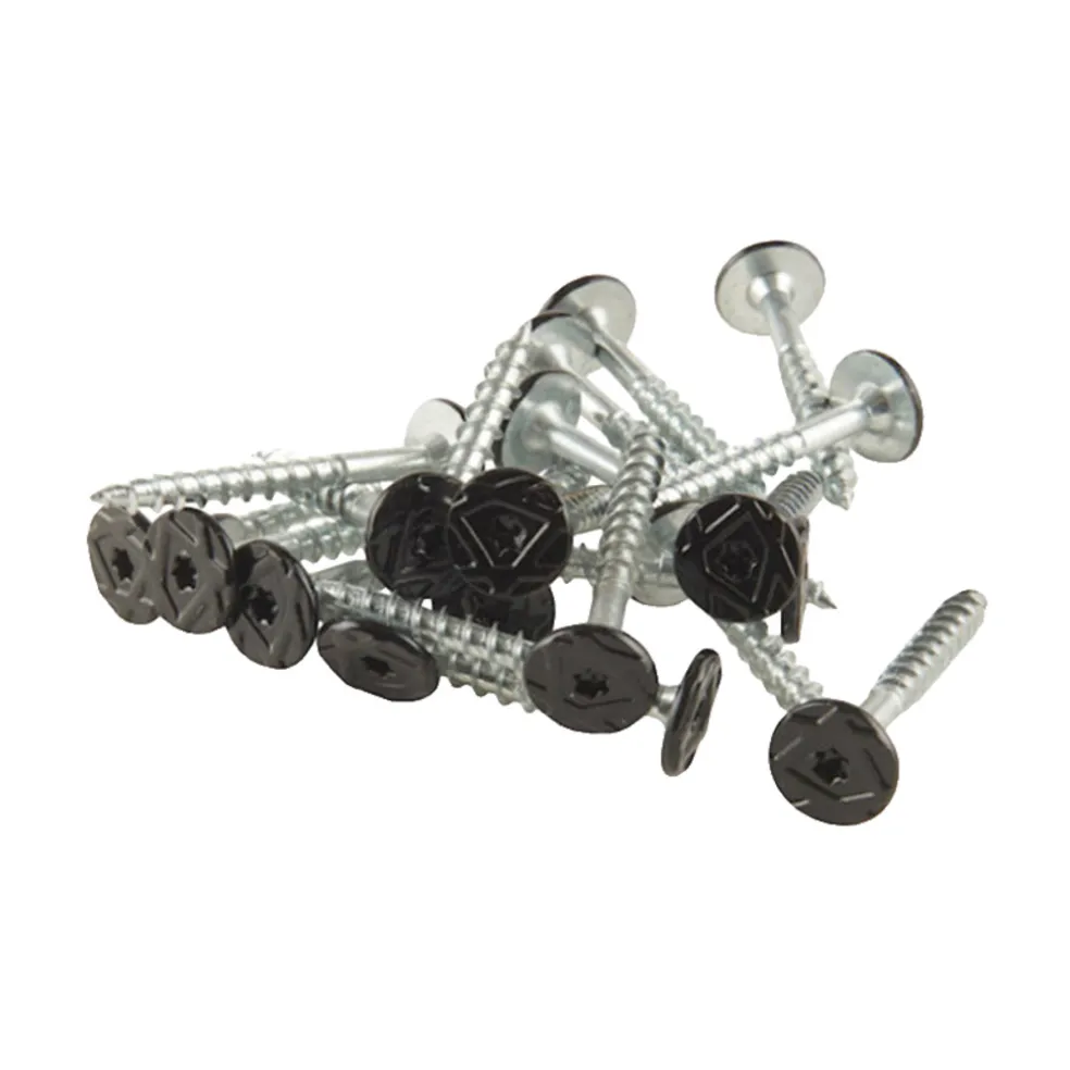 Skruv t/träbetong 5 x 45 mm Svart 100-pack Fibrotech