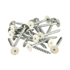 Skruv t/träbetong 5 x 45 mm Vit 100-pack Fibrotech
