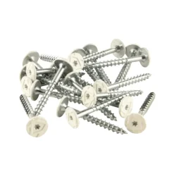 Skruv t/träbetong 5 x 64 mm Vit 100-pack Fibrotech