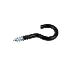 Skruvkrok 60 mm Svart 5-pack Habo