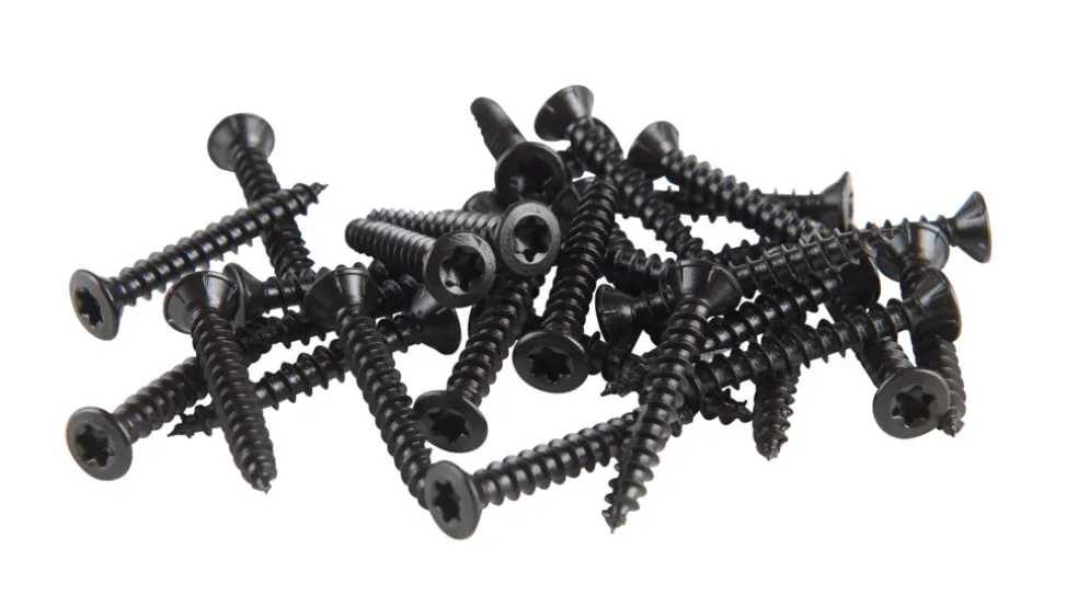 Skruv t/akustikpanel 4 x 25 mm Svart 100-pack Fibrotech