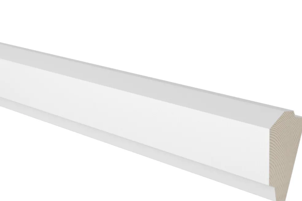 Skugglist Furu Vit 21 x 43 mm - 3,6 m EHL Prolist