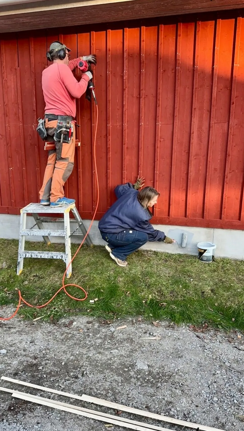 Slamfärg Röd 10 L