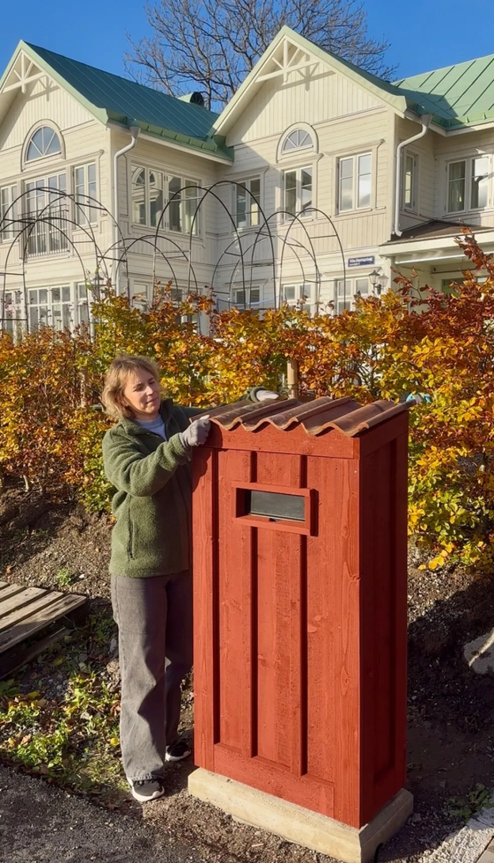 Slamfärg Röd 10 L