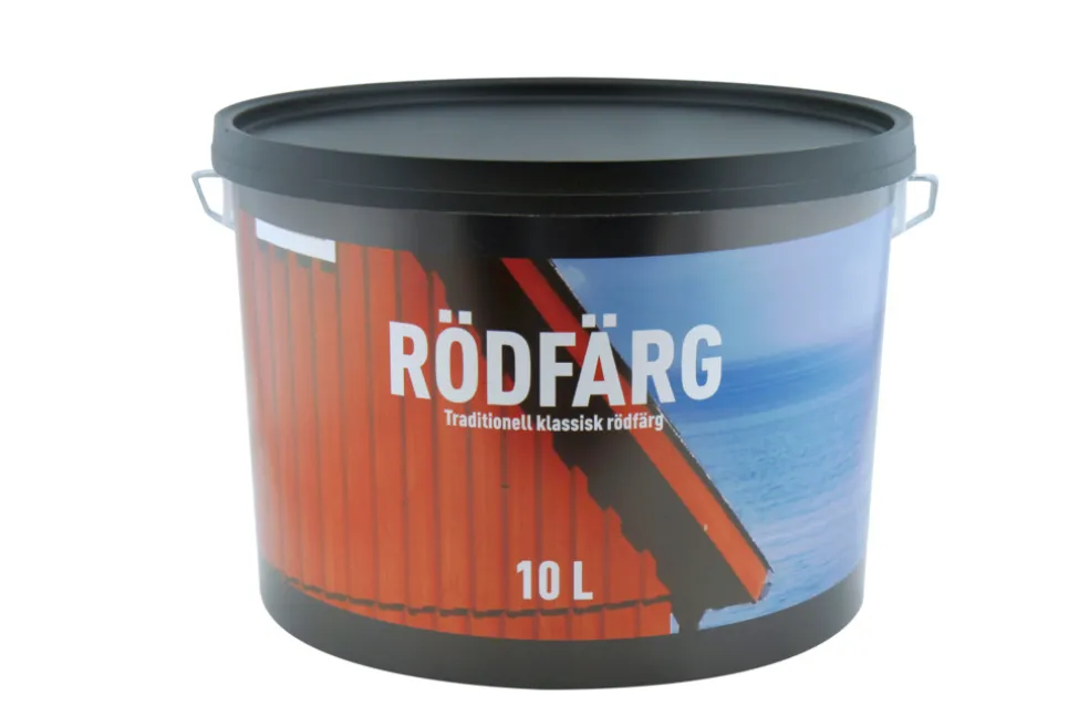 Slamfärg Röd 10 L