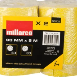 Slippapper K60 & K80 93 mm x 5 m Millarco