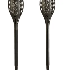 Solcellslampa Flammande Ø9,5 x 58 cm 2-pack
