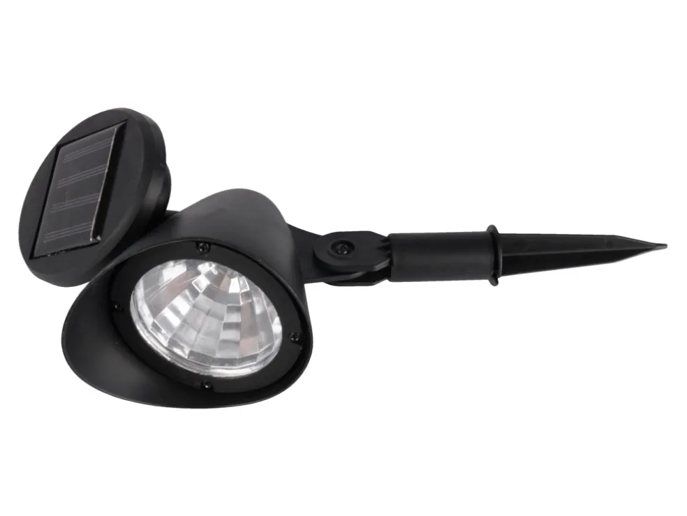 Solcellslampa Spotlight Svart 19 cm