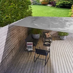 Solsegel Alba Fyrkant Grå 3,6 x 3,6 m Sunlife
