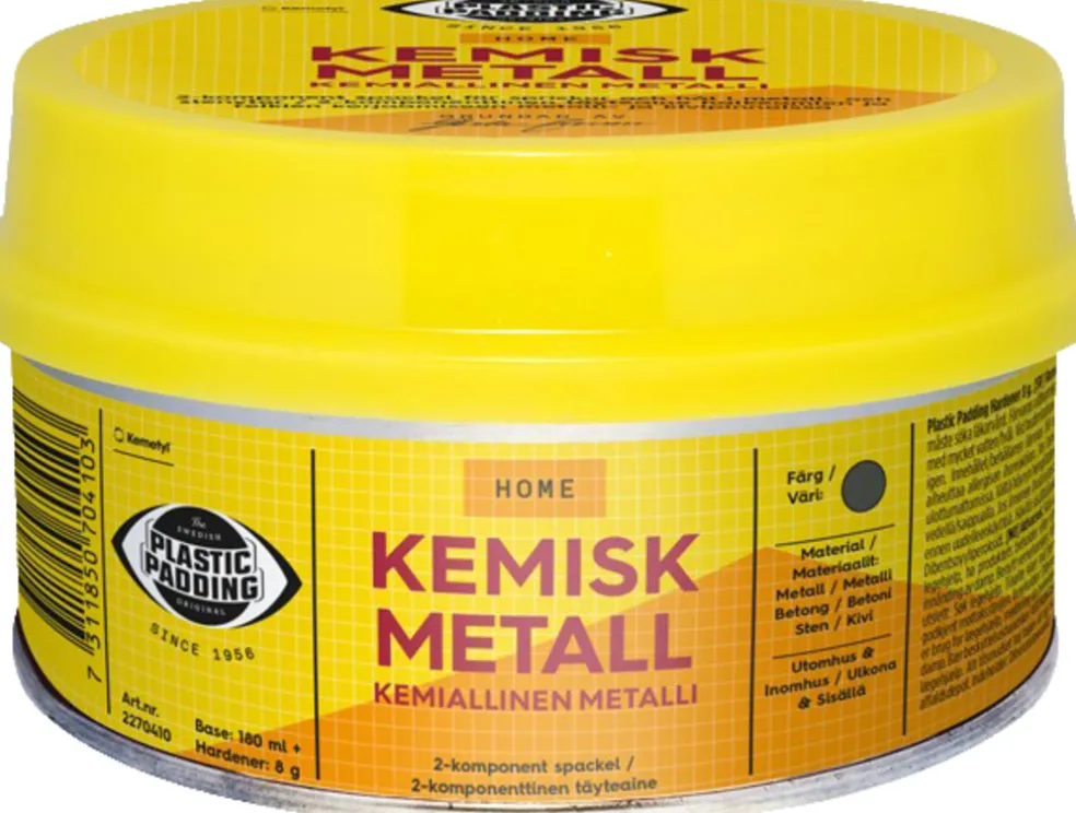 Spackel Kemisk Metall 180 ml Plastic Padding
