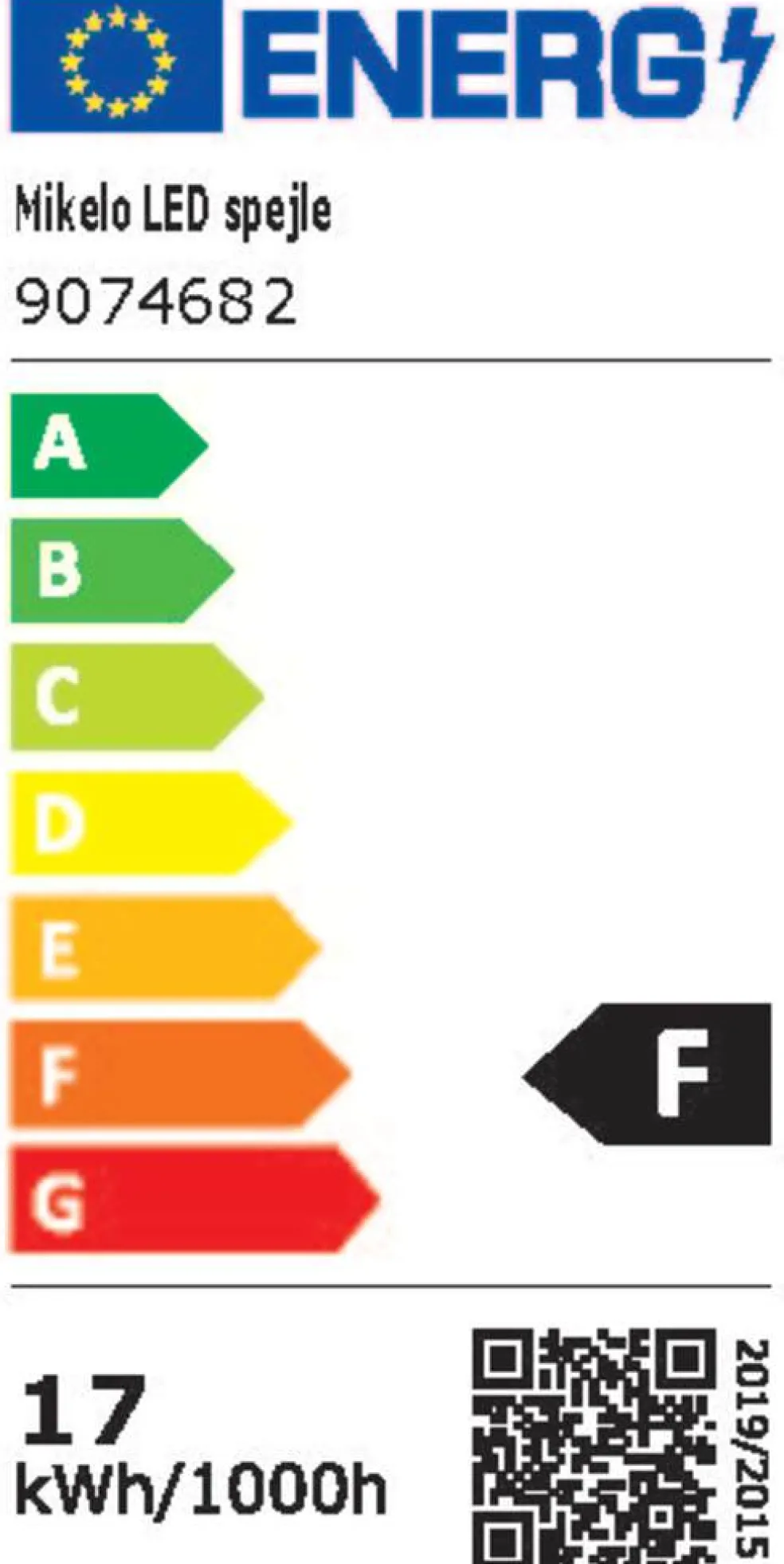 Spegel LED Ø90 cm REN
