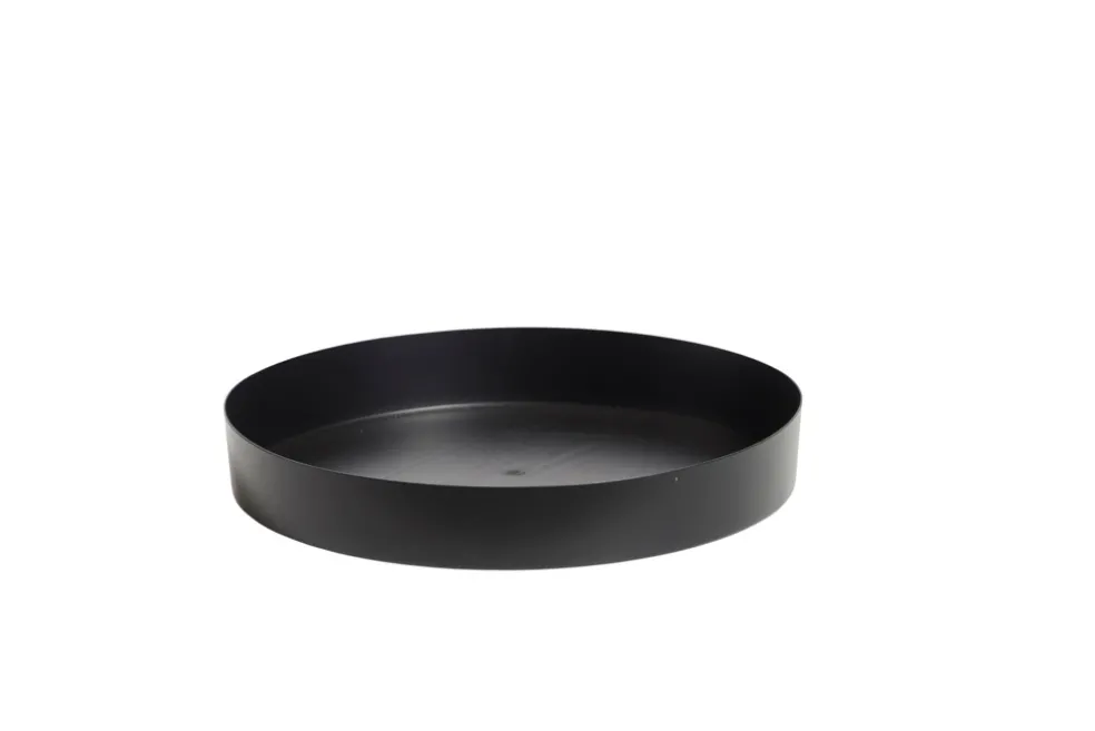 Spegelfat Svart Ø40 x 6 cm