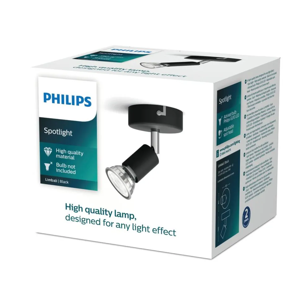 Spotlight Limbali Svart Philips