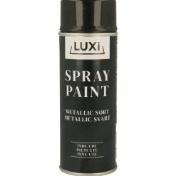 Sprayfärg Svart Metallic 400 ml Luxi