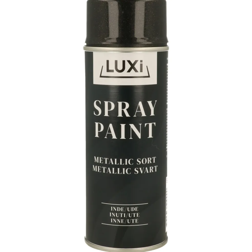Sprayfärg Svart Metallic 400 ml Luxi