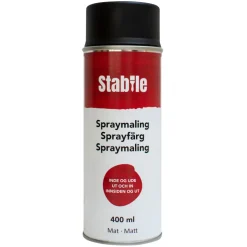 Sprayfärg Svart Matt 400 ml Stabile