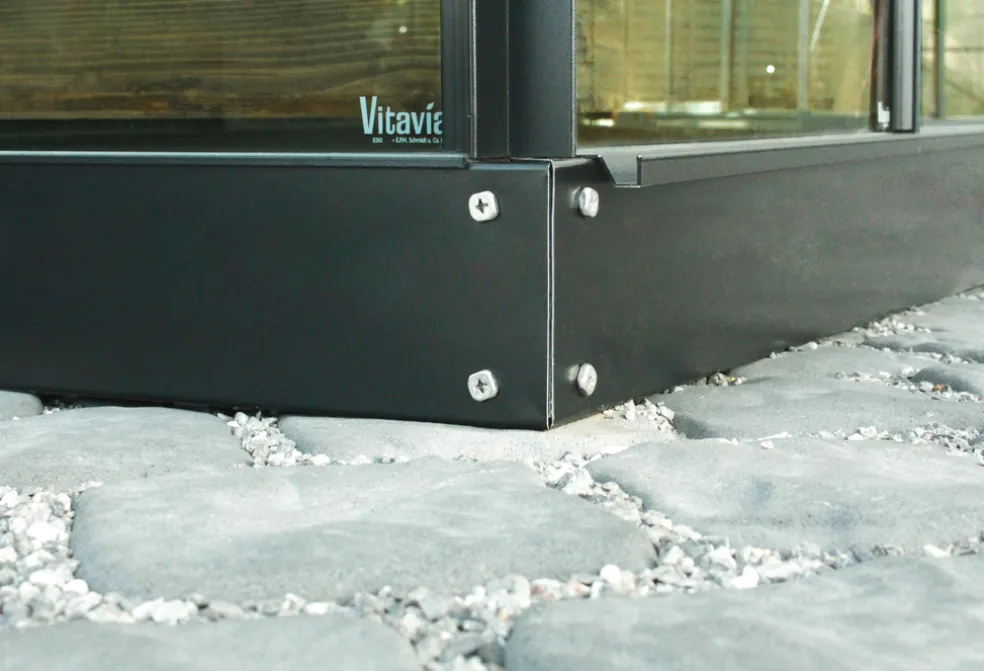 Stålsockel 3800 Svart 3,8 m² Vitavia