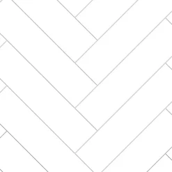 Stänkskydd Herringbone Vit 600 x 600 mm Kitchenline